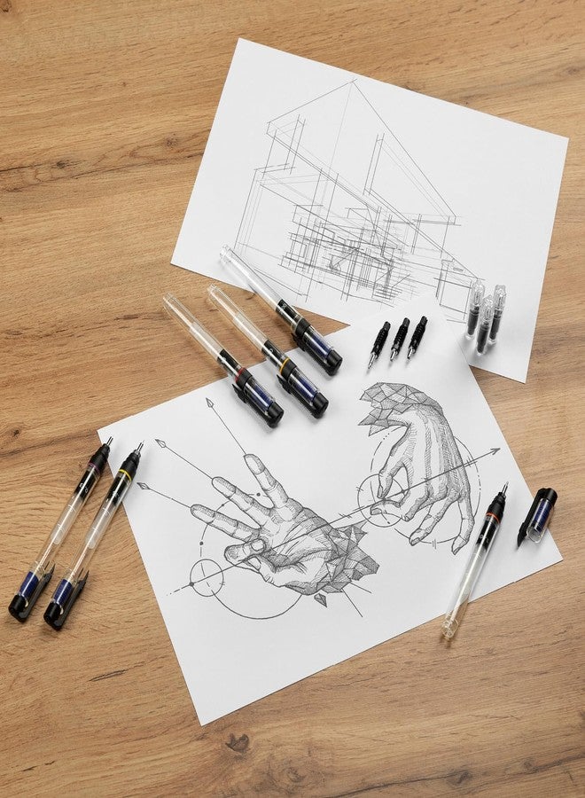Aristo 0.7MM Technical Drawing Pen for Sketching Mandala Art Doodling Tracing Architecture Ink Level Indicator Transparent Barrel MG1 Pro Ink NOT INCLUDED - Image 3
