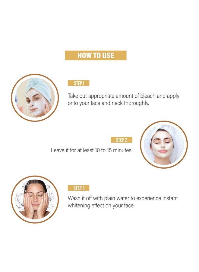 Aryanveda 24 Carat Gold Bleach Cream For Golden Glow From Within & Reducing Blemishes, Removes Tan & Impurities, Glowing Skin, Beautiful Skin for Men and Women - 43g - Image 4