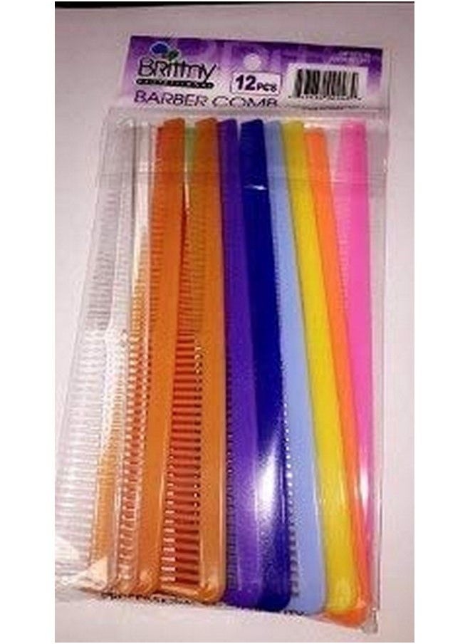 PMW Barber Comb Unisex Comb 12 Combs Assorted Colours  - Image 2