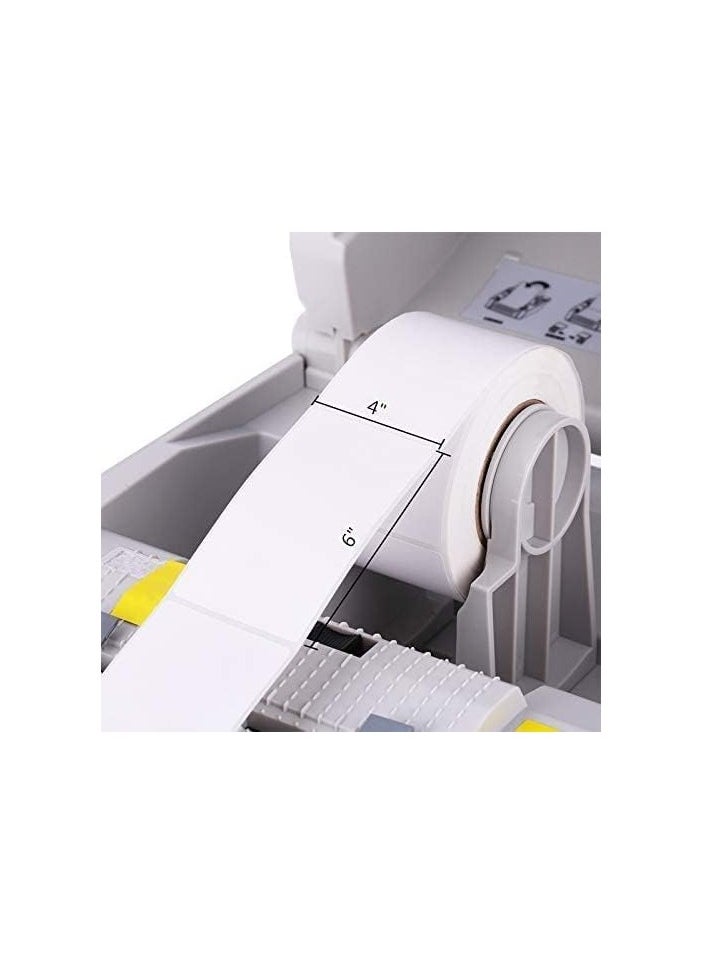 H&B 02 Rolls 700 Labels 4x6 Inch (100x150mm) Direct Thermal Labels, Blank Shipping Labels, Compatible with ZEBRA Printer  - Image 2