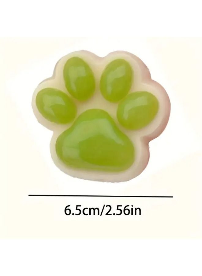 Green Slow Rebound Cat Paw Sensory Toy Sticky TPU Mud Feel Novelty Gift - Image 3