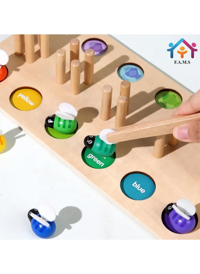 F.A.M.S 3 in 1 Cartoon Animal Wooden Puzzle Jigsaw Game Toys Shape Pairing Early Education Learn Puzzle Develop Kids Hand-eye Coordination  - Image 3