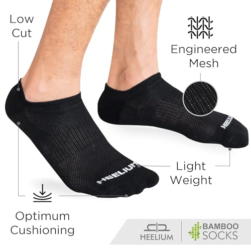 HEELIUM Bamboo Ankle Socks for Men & Women | Ultra-Soft, Odour-Free, Thin & Breathable | 3X Softer than Cotton | Sizes - M (UK 4-8) & L (UK 9-13) - Image 3