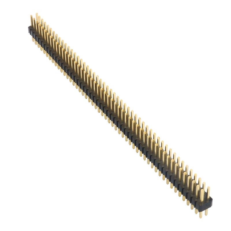 bnafes 15pcs 50 Way Double Row Straight Pin Male Header Strip 1.27mm Pitch - Image 3