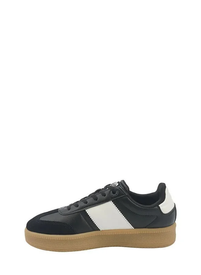 U.S. Polo Assn. Black & White U.S. Polo Assn. SAMIRA GLB 5PR Women’s Black & White Casual Sneakers | Lace-Up Platform Shoes with Gum Sole  | Best Price UAE