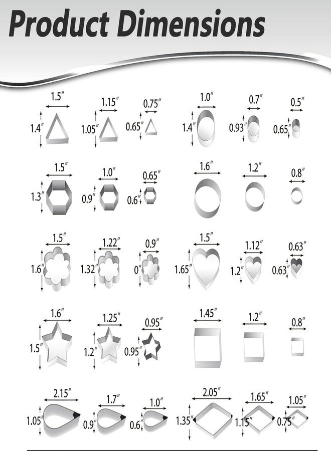براساكو قطاعة بسكويت من الفولاذ المقاوم للصدأ، مناسبة للبسكويت والطين البوليمري - Image 2