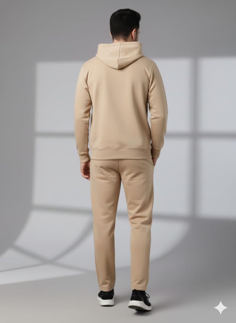 Mack Jonney Solid Track Suit for men | Co-ord Set | Warm Fleece Tracksuit Set | Full Sleeve Hoodie-M4909 - Image 5