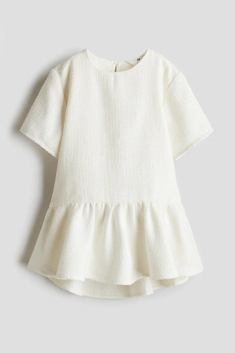 H&M Textured Drop-Waist Dress