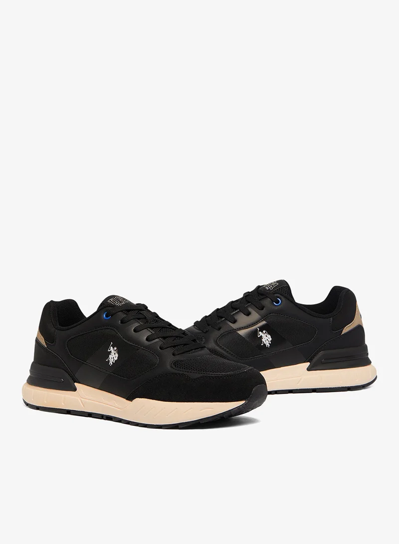 U.S. Polo Assn. Black Men's Black Low-Top Limited Edition Sneakers Shoes - Timeless Style, Feather-Light Feel, Walk the Talk! for Men | Best Price UAE