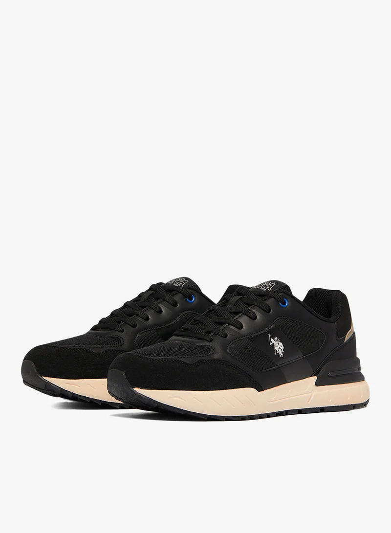 U.S. Polo Assn. Black Men's Black Low-Top Limited Edition Sneakers Shoes - Timeless Style, Feather-Light Feel, Walk the Talk! for Men | Best Price UAE