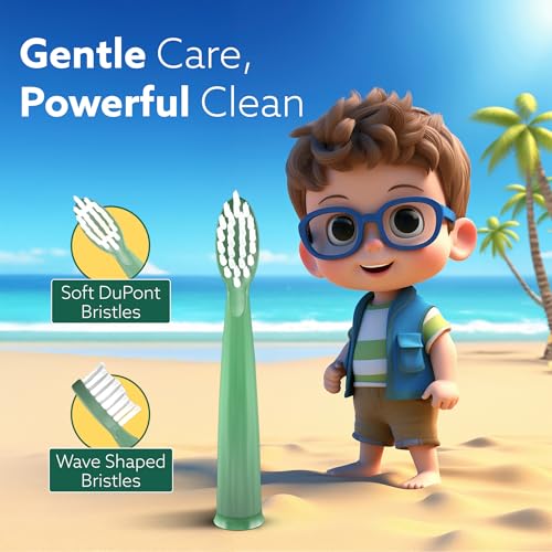 AGARO Rex Lite Kids Brush Head Refill set of 2pcs,Replacement Brush Heads - Image 2