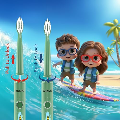 AGARO Rex Lite Kids Brush Head Refill set of 2pcs,Replacement Brush Heads - Image 5