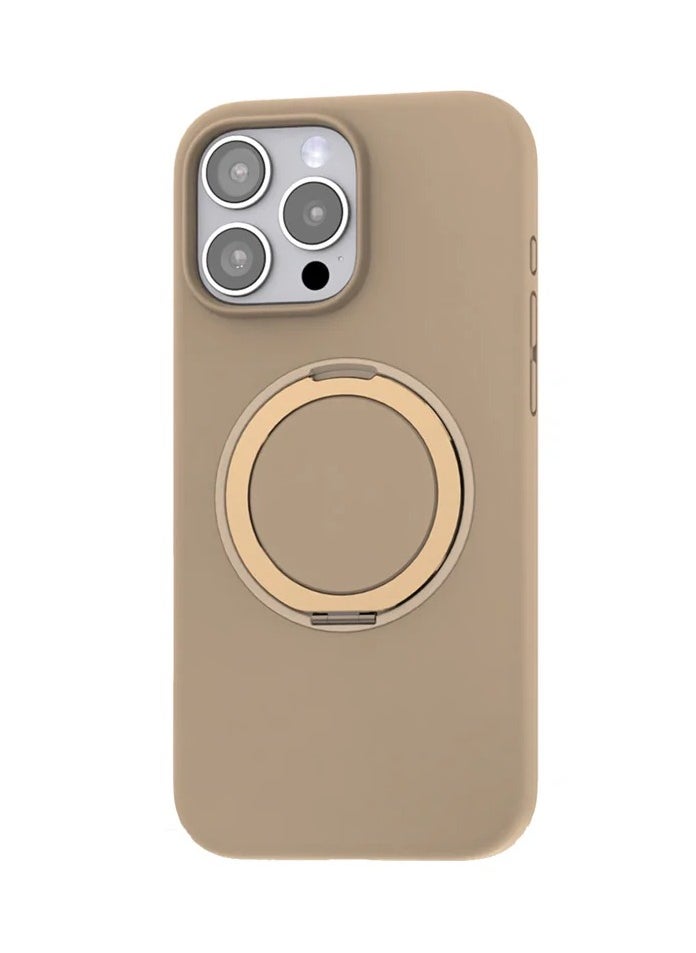 Max & Max Max & Max iPhone 16 Pro 360 Rotating liquid Silicone Case with Magsafe - Rose Gold  - Image 1