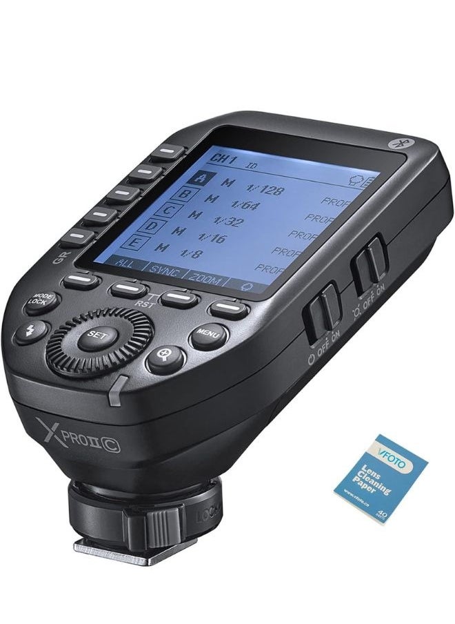 Godox Godox XProII-C Wireless TTL Flash Trigger for Canon – 1/8000s HSS, Bluetooth Control, 2.4GHz, Dot-Matrix LCD – Compatible with Canon R5, R6, 5D, 6D – Godox Flash Trigger for Camera Photography  - Image 1