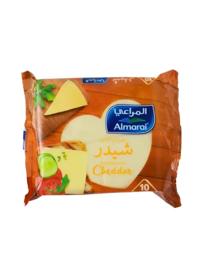 Al-Marai - Almarai Processed Cheddar Cheese Slices Full Fat- 10 Slices- 200g (Delivery in Dubai Only) - Image 1