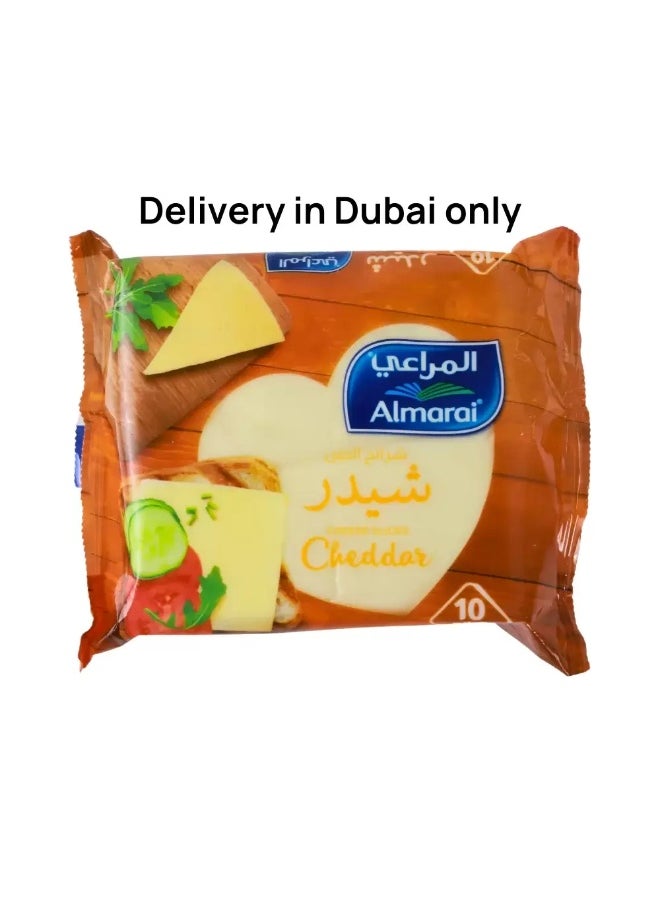 Al-Marai - Almarai Processed Cheddar Cheese Slices Full Fat- 10 Slices- 200g (Delivery in Dubai Only) - Image 1