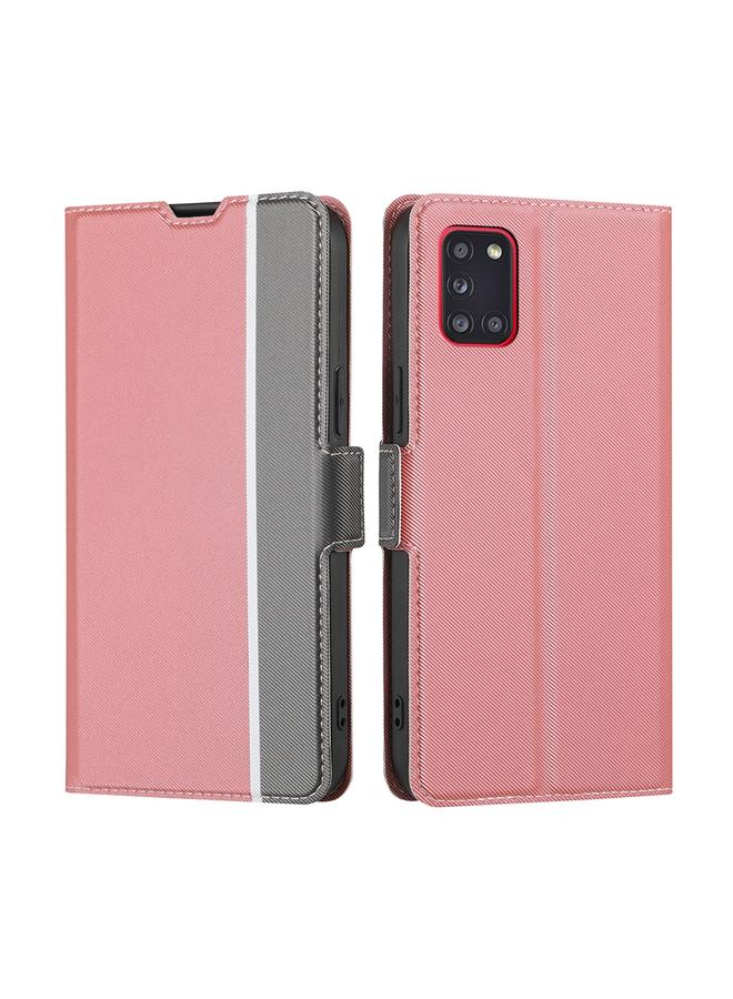 اس-توب جراب هاتف Samsung Galaxy A31 من الجلد بملمس قطني وأزرار جانبية - Image 1