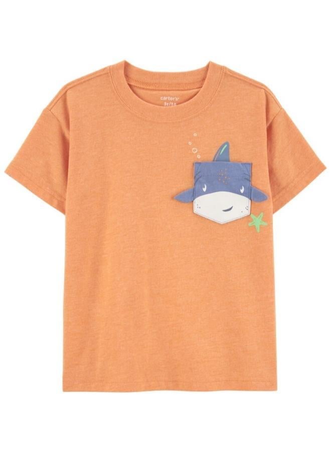 carter's Toddler Printed Crew Neck T-Shirt - Image 1