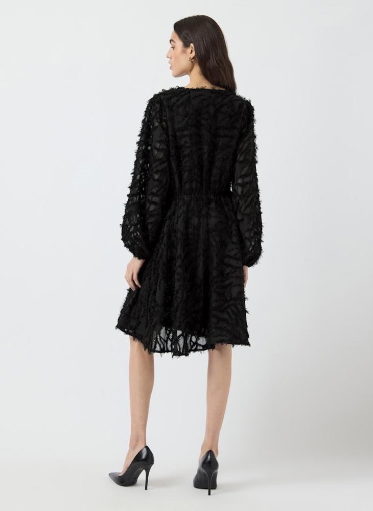 YAS Lace Detail Puff Sleeve Mini Dress - Image 2