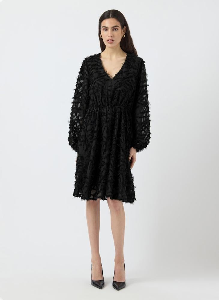 YAS Lace Detail Puff Sleeve Mini Dress - Image 4