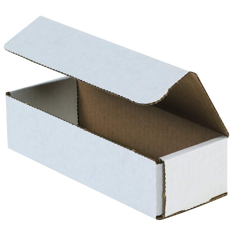 BOX USA BM832 8"L x 3"W x 2"H, White (Pack of 50) - Image 1