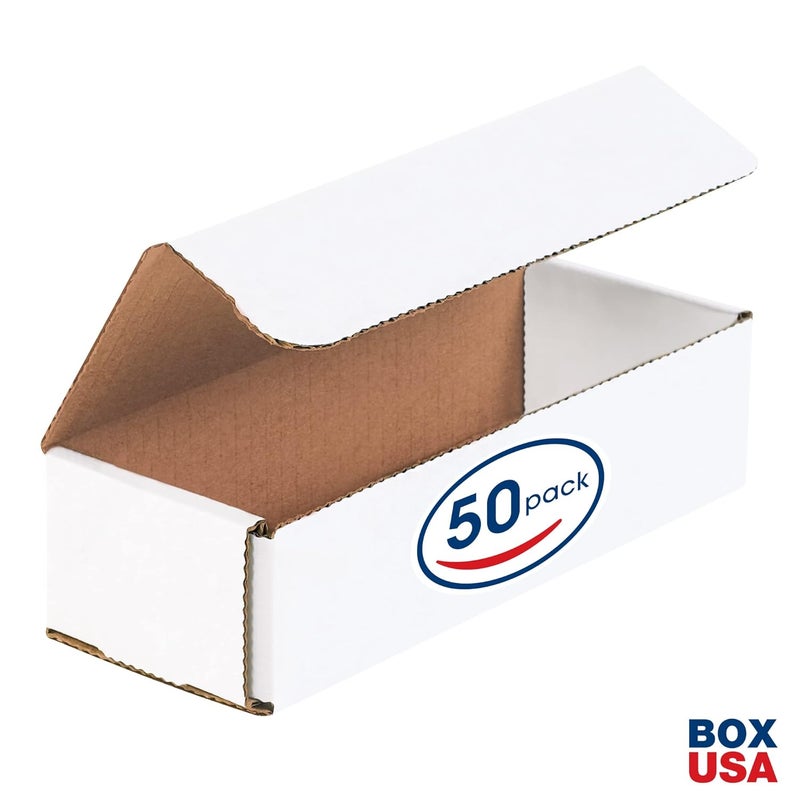 BOX USA BM832 8"L x 3"W x 2"H, White (Pack of 50) - Image 2