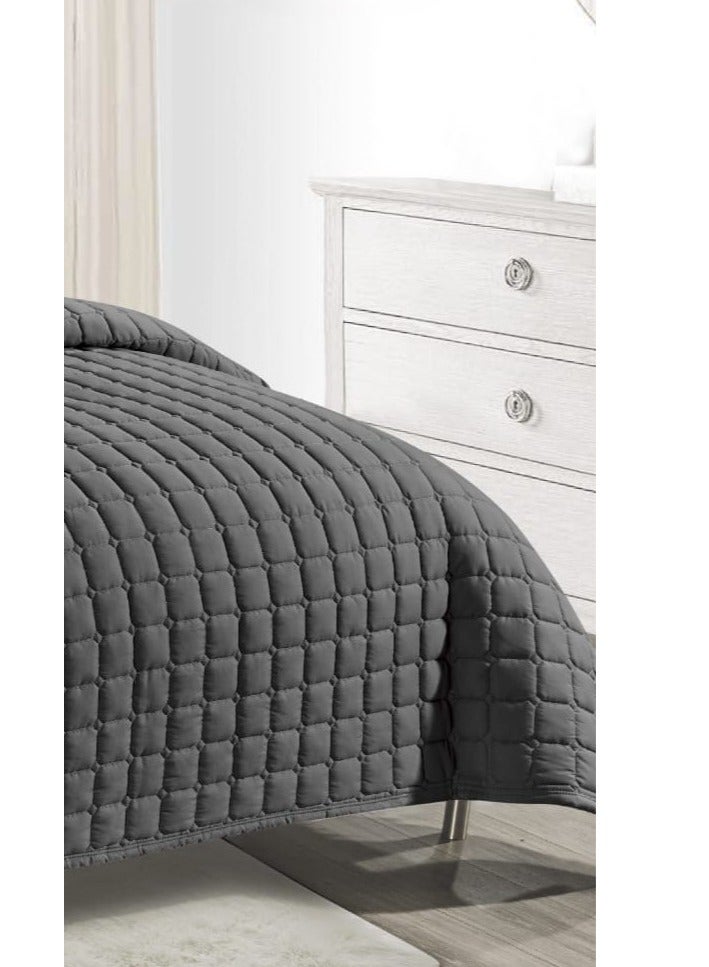 مون طقم لحاف نفرين مفرش سرير مضغوط مكون من 6 قطع  لحاف مقاس كينج 230x250سم - Image 3