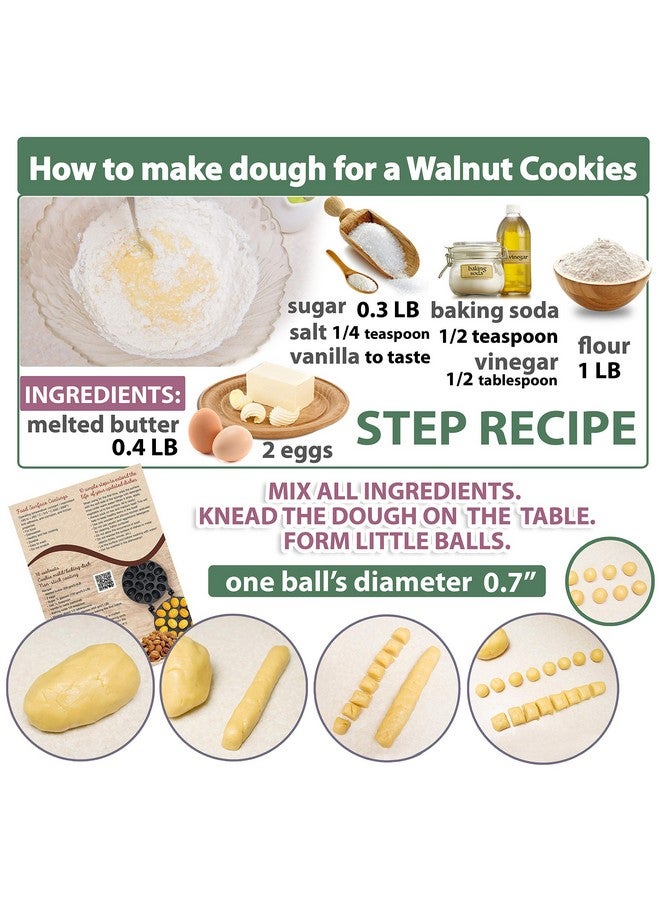 PetriStor Walnut Cookie Mold Maker 12 non-stick - Oreshki Mold Maker - Walnut Cookie Molds - Орешница Russian - Oreshki Maker - Walnut Cookie Maker Oreshek - Nutty Maker - Oreshnitsa Nut Cookies Maker - Image 4