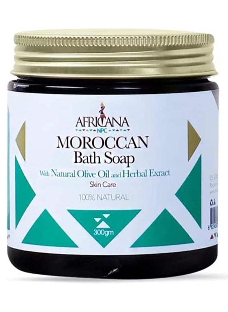 Africana NPC - Africana npc moroccan bath soap with natural olive oil and herbal extract - 300g - Image 1