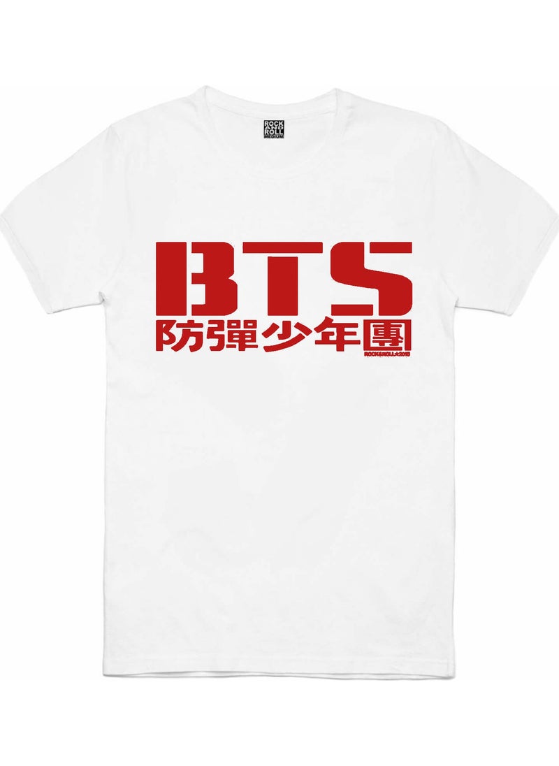 Rock&Roll Bts White Short Sleeve Women's T-Shirt  - Image 2
