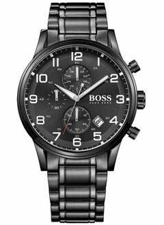 Black Mens Hugo Boss Aeroliner Chronograph Watch - HB1513180