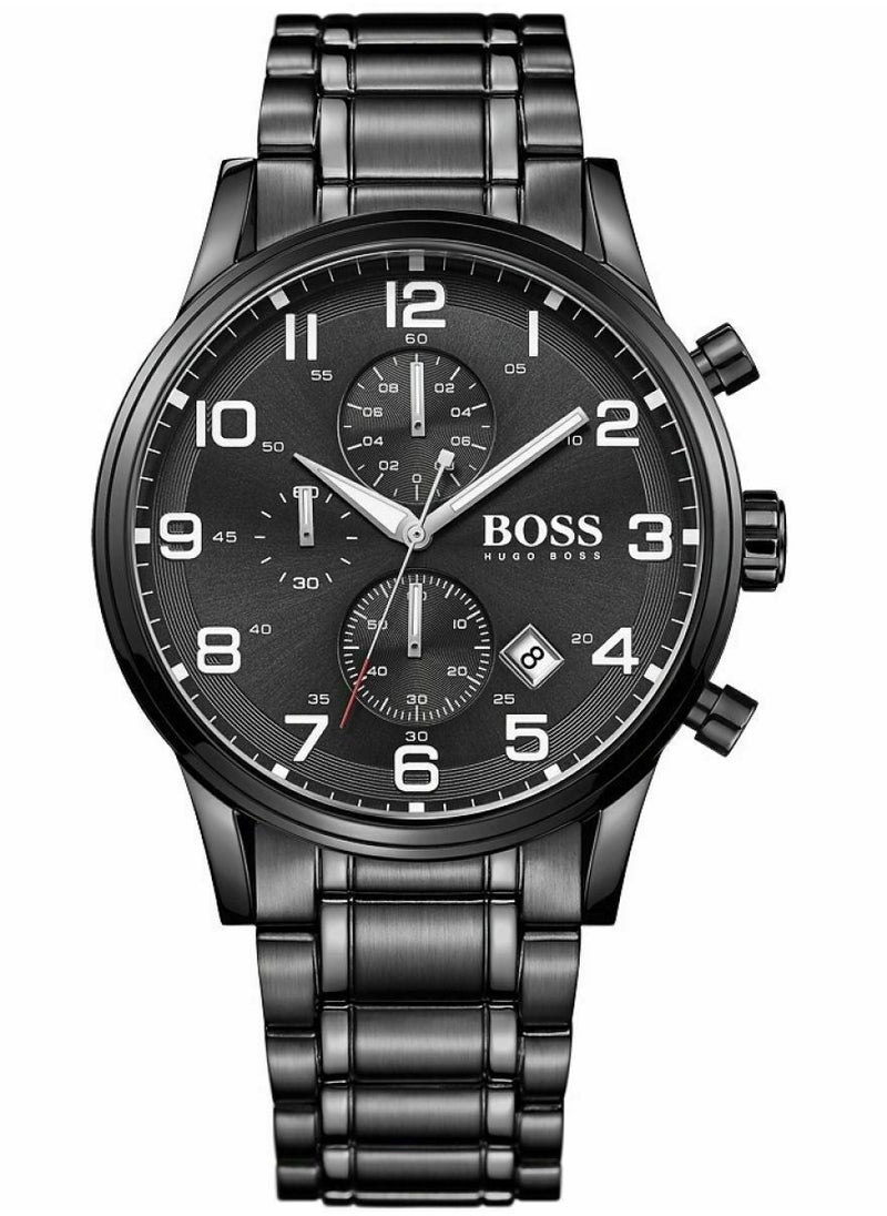 HUGO by Hugo Boss - Black Mens Hugo Boss Aeroliner Chronograph Watch - HB1513180 - Image 1