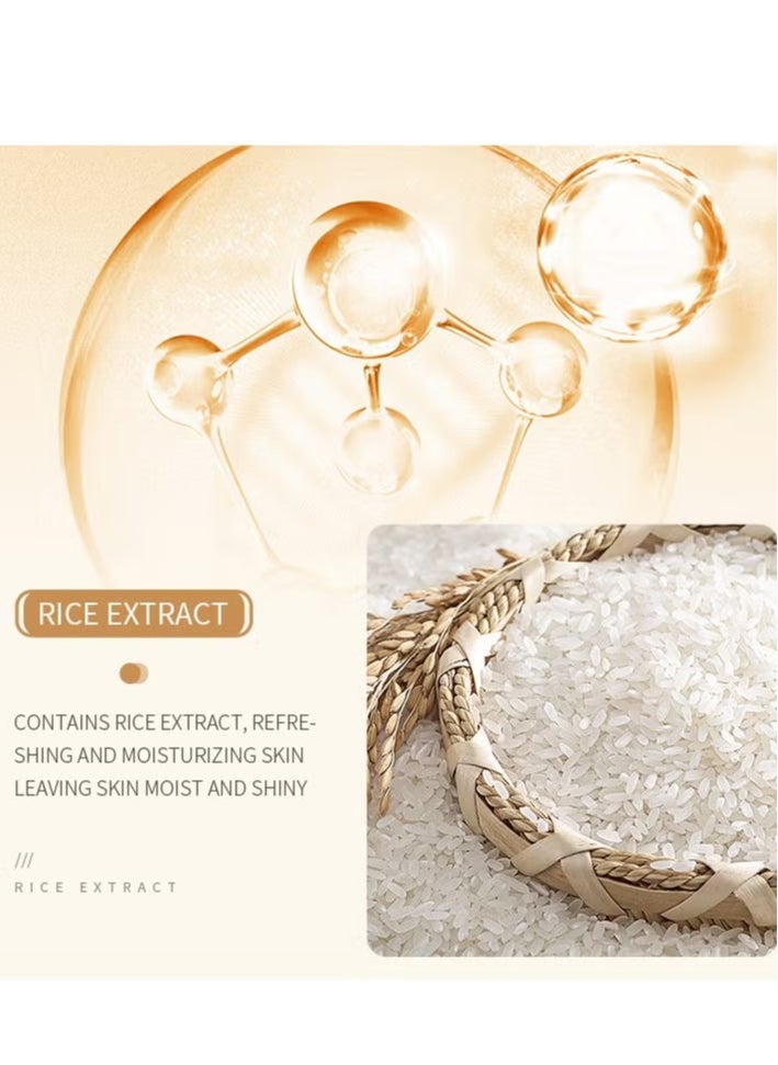 BIOAOUA - Rice Puree Skin Care Set, Including Serum, Cleanser, Toner, Lotion, Eye Cream And Face Cream, Facial Care - Image 1