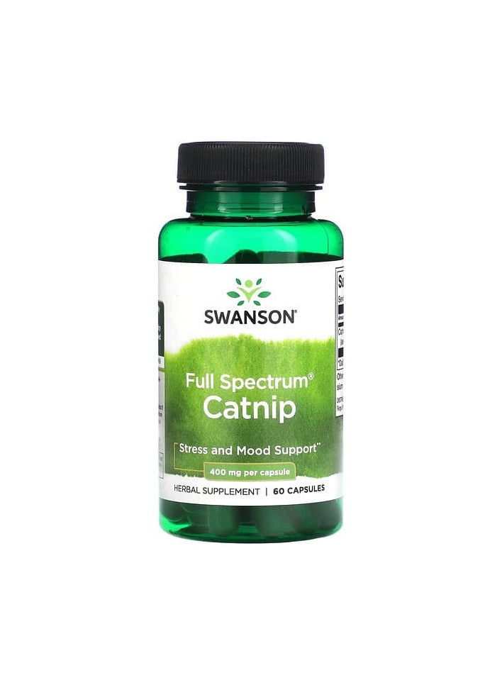 Full Spectrum Catnip, 400 mg, 60 Capsules