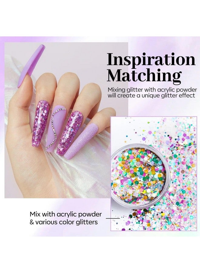 Modelones Coloring Life Nail Art Glitter Powder from BELLE GAGA Professional Nails Nail Art Glitter Shiny Hexagon Glitter Collection (B202040010A, 10g - 0.35 Oz) - Image 4