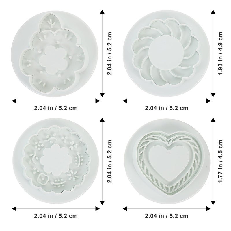 Floral Cookie Cutters Set of 20 Reusable 3D Baking Molds for Valentine Day Dessert Making - Image 3