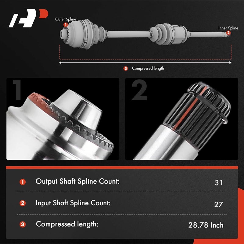 A-Premium CV Axle Shaft for BMW and MINI - Image 2