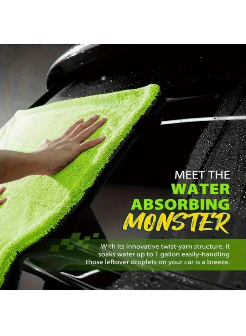 Nakhl 1400GSM Microfiber Car Drying Towel 60×90cm – Extra Large Ultra Absorbent Scratch-Free Quick Dry Car Wash Cloth - Image 5