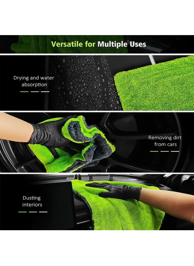 Nakhl 1400GSM Microfiber Car Drying Towel 60×90cm – Extra Large Ultra Absorbent Scratch-Free Quick Dry Car Wash Cloth - Image 4