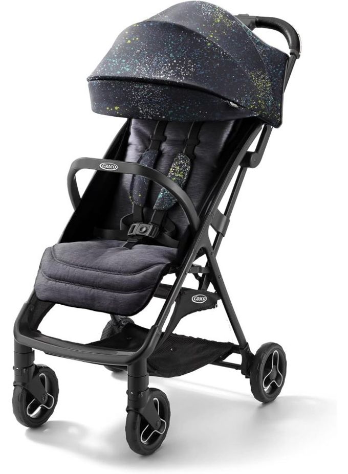 GRACO Ready2Jet Compact Stroller  Compact Travel Stroller With Automatic Fold, Splatter Art - Image 1