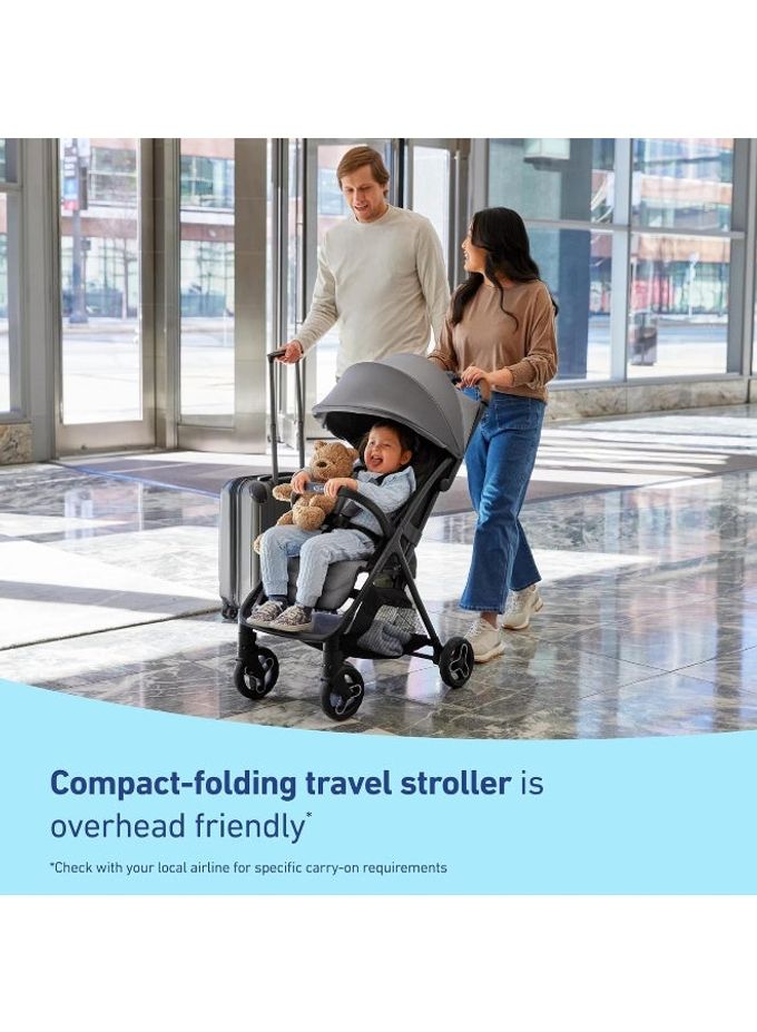 GRACO Ready2Jet Compact Stroller  Compact Travel Stroller With Automatic Fold, Splatter Art - Image 3