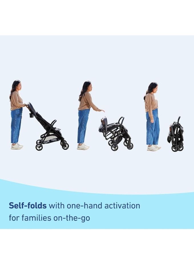 GRACO Ready2Jet Compact Stroller  Compact Travel Stroller With Automatic Fold, Splatter Art - Image 2