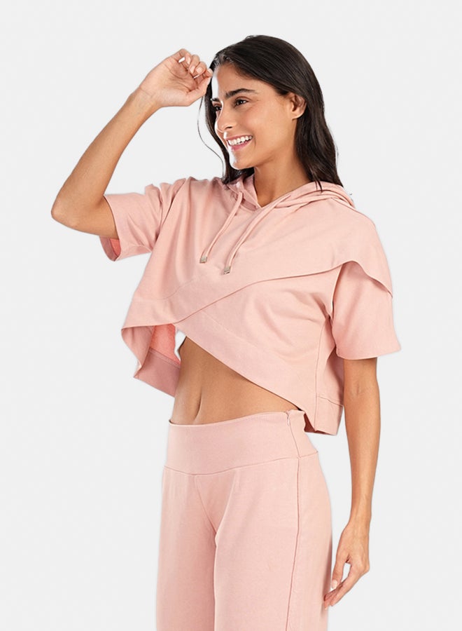 Carina Asymmetrical Cropped Pyjama Top - Image 2