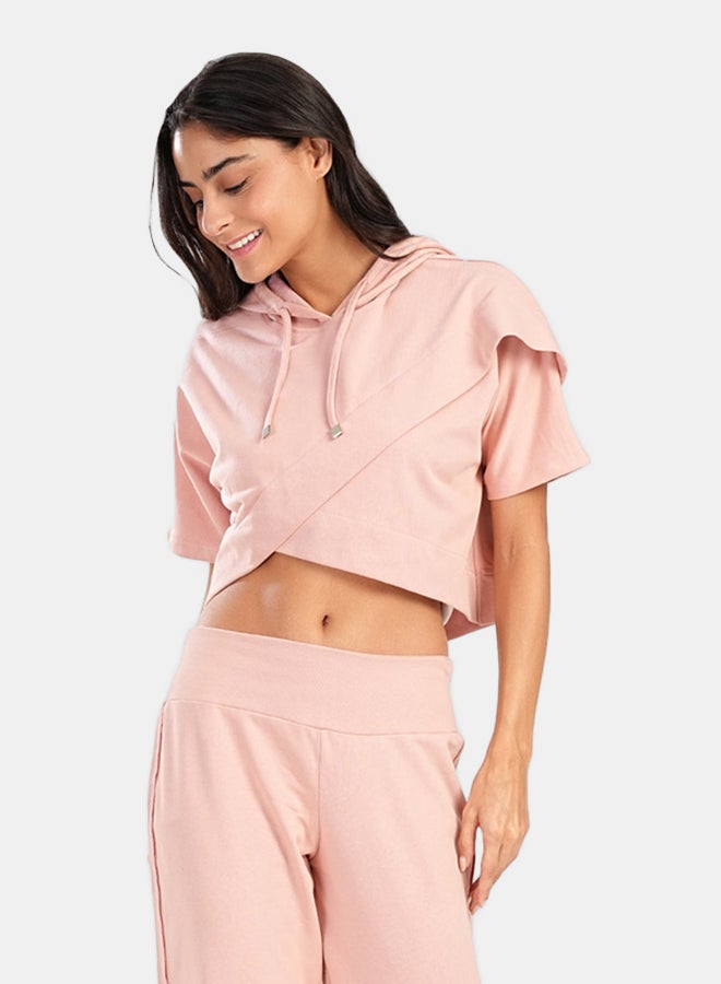 Carina Asymmetrical Cropped Pyjama Top - Image 1
