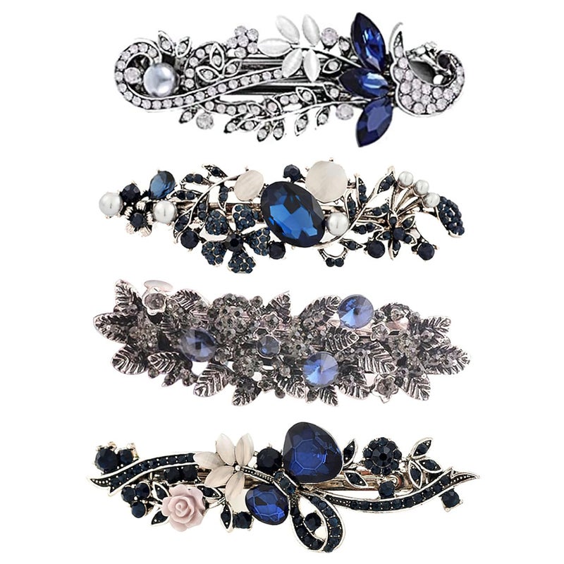 Hair Forks: Thick Hair Compatible, Elegant Decorative Hair Pins - French Style Hair Clips for Women Updo Hairstyles - Image 1