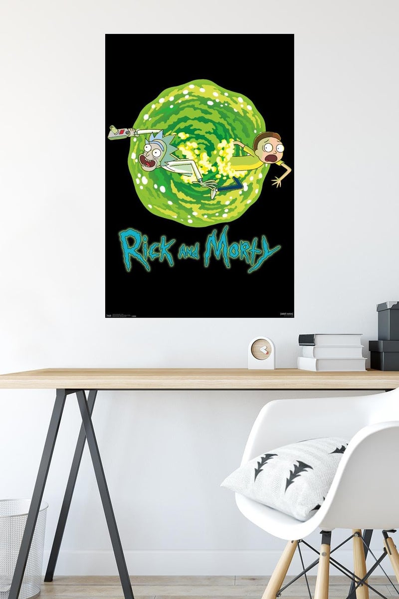Trends International Rick And Morty - Portal Wall Poster, 22.375" x 34", Unframed Version - Image 4