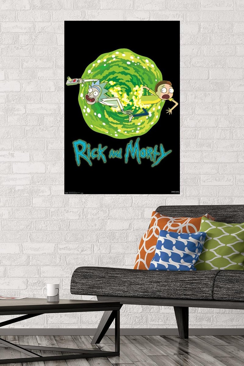 Trends International Rick And Morty - Portal Wall Poster, 22.375" x 34", Unframed Version - Image 2
