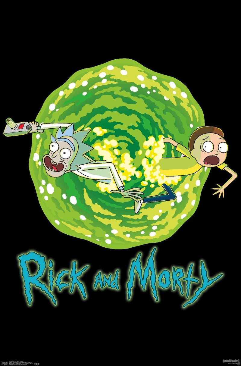 Trends International Rick And Morty - Portal Wall Poster, 22.375" x 34", Unframed Version - Image 1