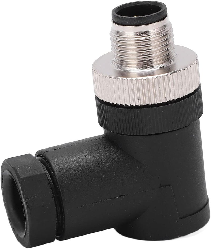 موصل قابل للتركيب في الميدان من نوع NMEA 2000، بـ 5 أطراف وخيط من نوع M12، مقاوم للماء بمعيار IP67، مصنوع من مادة الـ ABS المعدنية – تصميم مقاوم للماء عالي الجودة، سهل التعديل لتمديد الكابلات في الشبكات البحرية. - Image 2