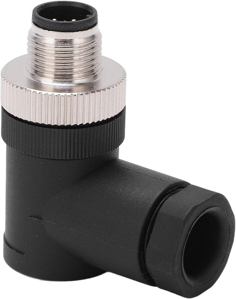 موصل قابل للتركيب في الميدان من نوع NMEA 2000، بـ 5 أطراف وخيط من نوع M12، مقاوم للماء بمعيار IP67، مصنوع من مادة الـ ABS المعدنية – تصميم مقاوم للماء عالي الجودة، سهل التعديل لتمديد الكابلات في الشبكات البحرية. - Image 1